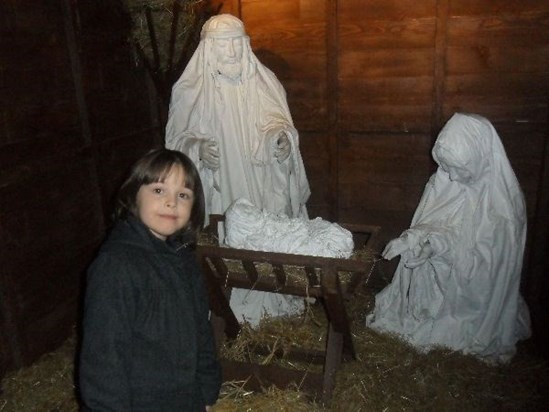 Faith with the Nativity scene 2011