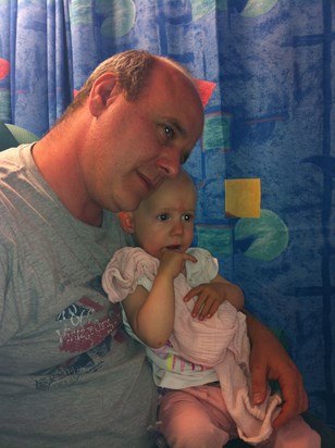 Daddy & Lily at hospital