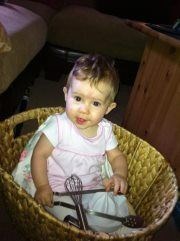Lily in her basket