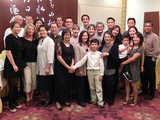 Relatives celebrating the life of James Yee
