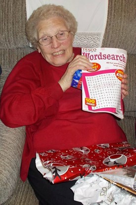 Nan loved her Word searches 