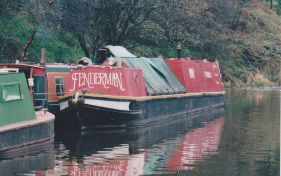 Peter on the  Rochdale Canal circa 1997