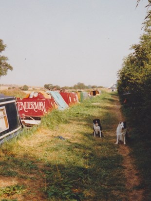 Peter on the Oxford Canal circa 1995