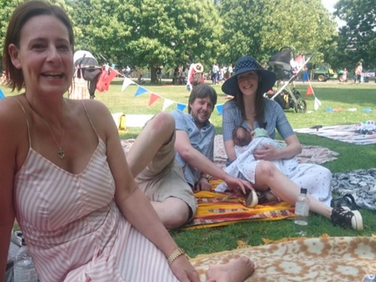 Annie, Jeff, Joseph and Charlotte - Brook Lyndhurst picnic - June 2017