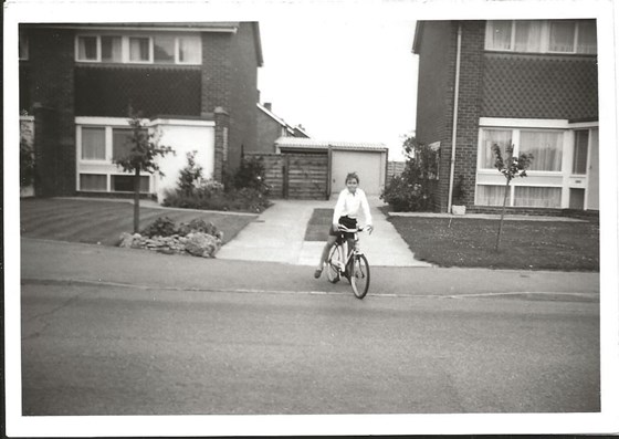 Outside his house on Loddon Bridge Road in 1965 or 66 (from Jeff Walker)