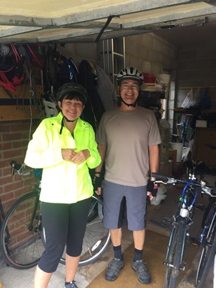 Mum and dad pre-family bike ride - summer 2020