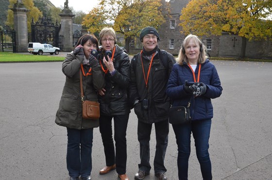 The six of us enjoying a great weekend in Edinburgh 2016.