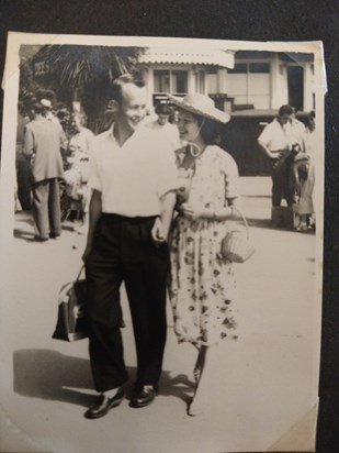 Mum and Dad on holiday 1957