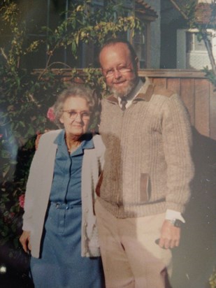 Dad with his mum. 