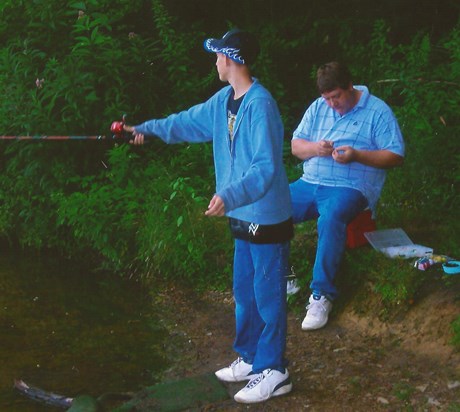 Andrew and Donnie Fishing