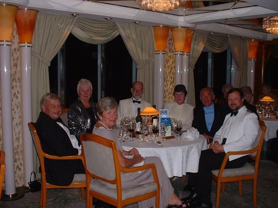 Dinner at The Captain's Table after we transit the Panama Canal.