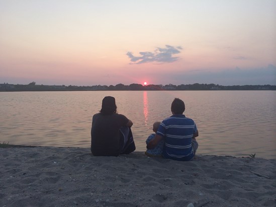 Love this pic - The ‘boys’ watching the sunset 