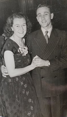 at a dance in early 1950