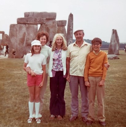 Stonehenge with Jeanette 1970s