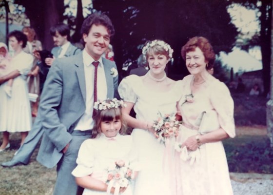 Jeanette's wedding 1982