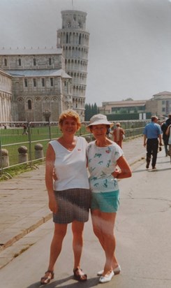 with Dawn in Pisa 1998
