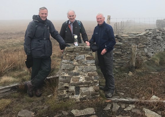 The Foggies - Trig Point on Great Knoutberry (Dentdale) Our tribute to a great friend