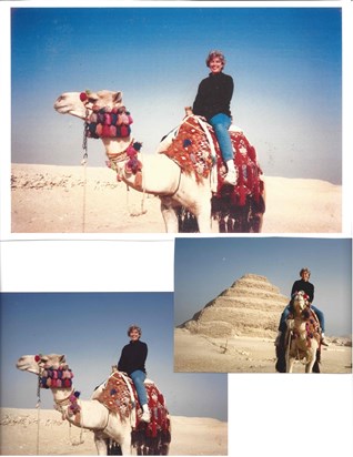 Barbara on camels back...can anybody identify when and where?
