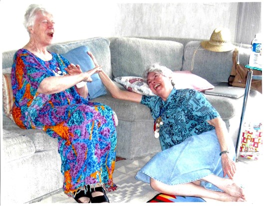 Barbara'a favorite picture - Laughing with AnnesDosher
