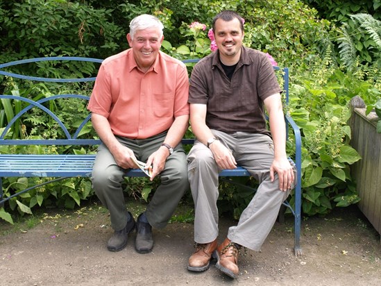 Tony and Duncan at Hidcote Manor Garden 2008