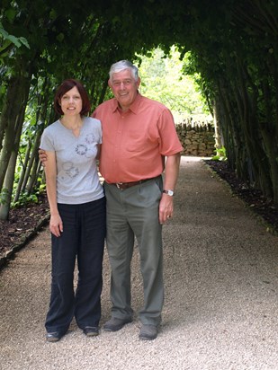 Tony with daughter-in-law Clare, Hidcote 2008