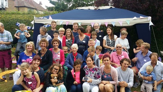 August 2016 - Guernsey Picnic at Gene PJ - Andy amongst our wonderful family xxx