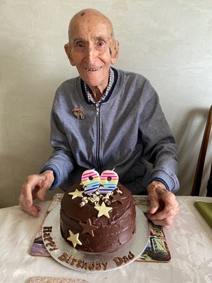 Dad on his 99th Birthday 