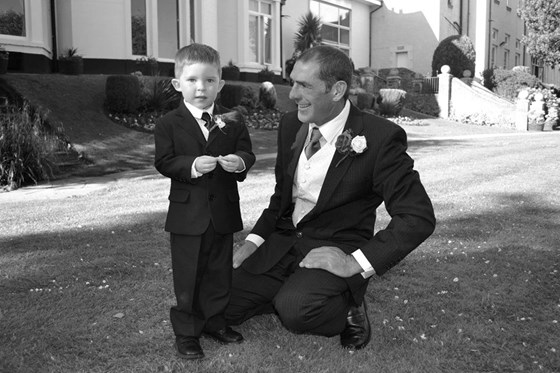 Godfather and God son! Mason Loves you to bits! as Mason would say to you "High Five Uncle Gaz" xx