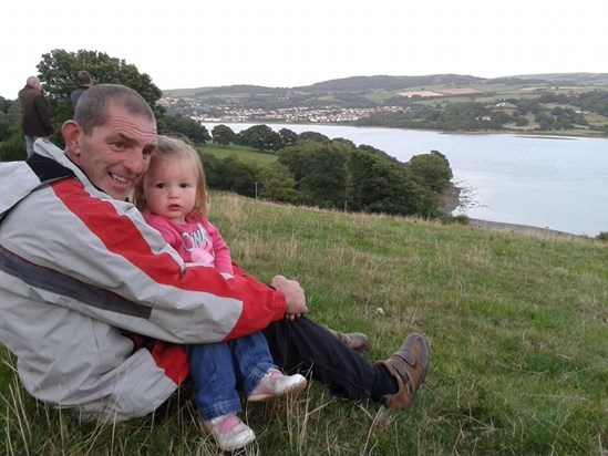 Uncle Gaz and Emilia on a happy camping trip x