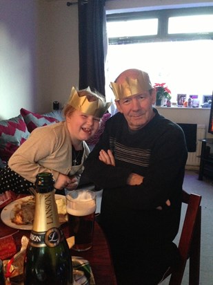 John Getting into the Christmas spirit with Hannah