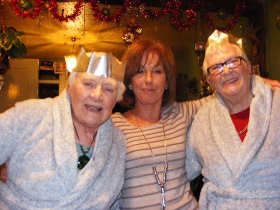 Xmas madness in their new dressing gowns