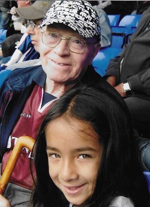 With Annalyse at Portman Road. 