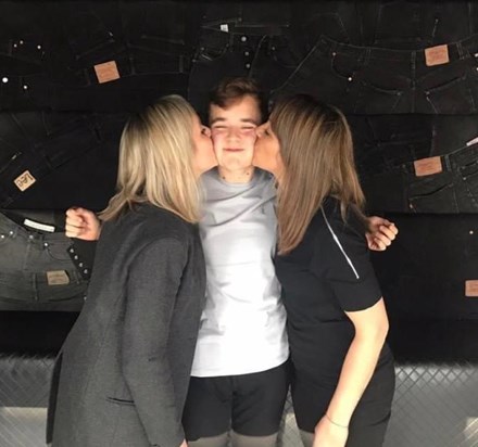 George being mobbed by his Sisters 💕