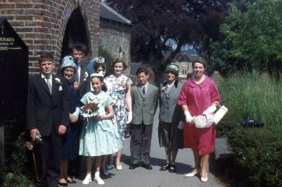 Nigel on the 24th of June 1961 when he was my best man at my wedding