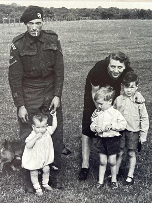 Ted & Joan and their 3 boys, Geoff, Ian and the little one is Dud