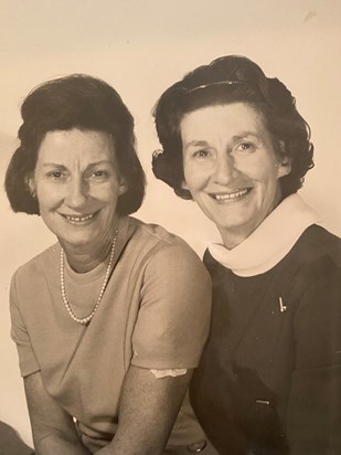 Mum and her twin sister Jean taken by Ian 