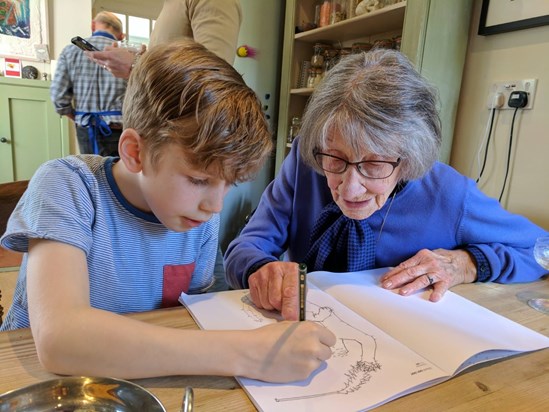 Mum with great grandson Noah at Ian’s house 