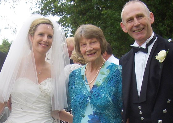 Mum at grand daughter Catherine's wedding