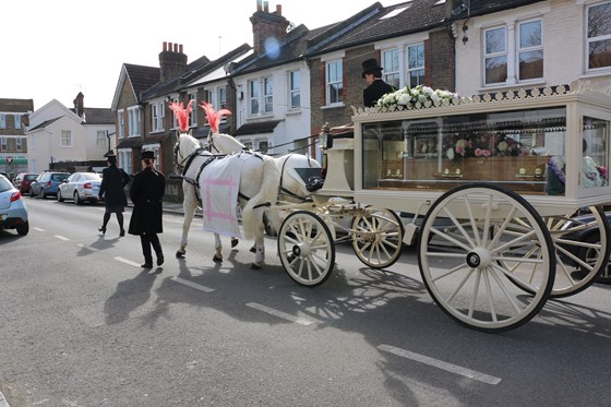 Nicola's last journey in a Victorian carriage