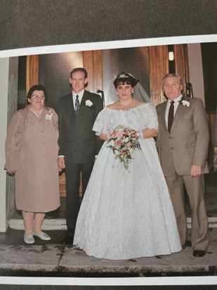 Mum and Dad on my wedding day xx