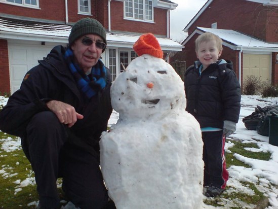Jack and Grandad in the snow!!