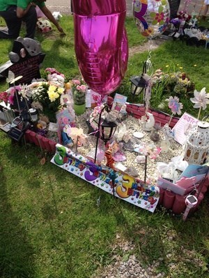 Angels grave on her 3rd birthday x