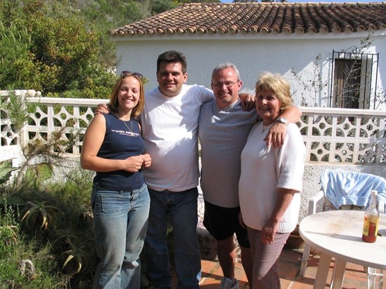 Colin, Rob, Anita and Lynsey - Spain 2004