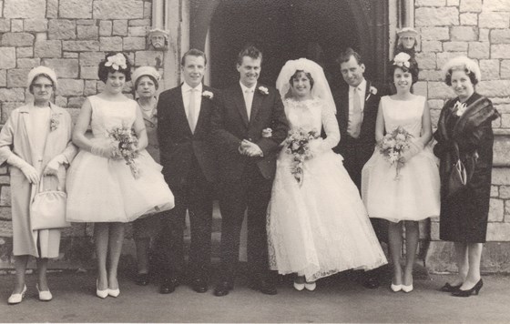 Anita married Mike at Emmanuel Church 1963
