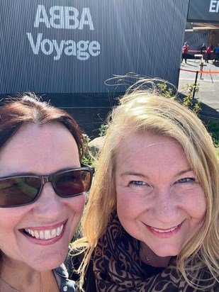 With Yvonne at ABBA voyage, June 2022