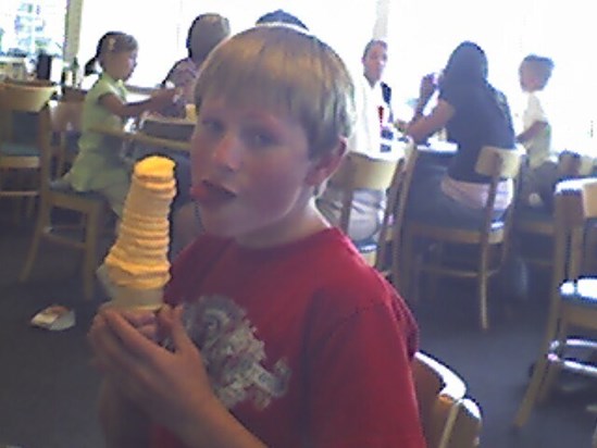 He LOVED Ice Cream!!