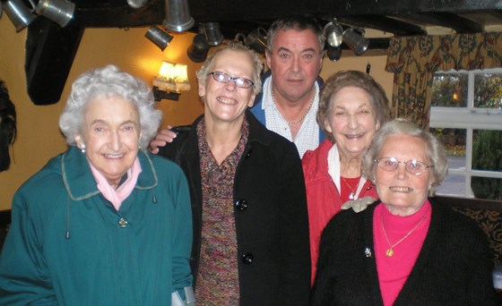 With Aunty Maureen, Frank, Aunty Frances and Aunty Jean