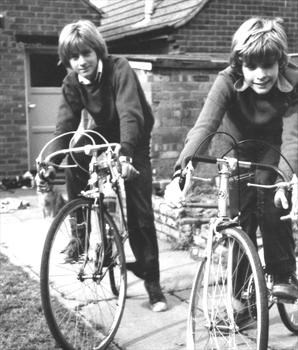 1980. Bruce and cousin Michael at Dunstall Road - 1980.