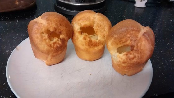 James's first attempt at yorkshire puddings