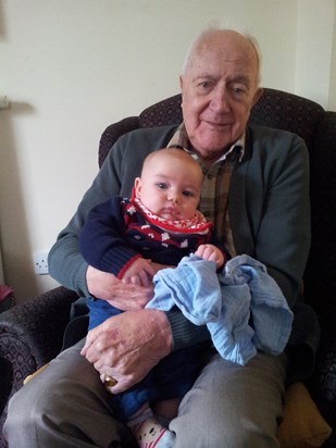 2016 George meeting his Great Grandpa for the first time